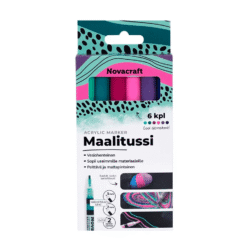 Master-art-akryylimaalitussi-6kpl_0 Png NOVACRAFT MAALITUSSI AKRYYLIPOHJAINEN COOL GEMSTONE 6KPL
