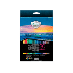 Masterart puuvÄrikynÄt sea set 20kpl + teroitin Masterart puuvÄrikynÄt sea set 20kpl + teroitin