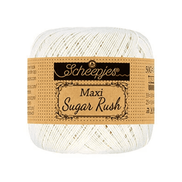 Maxi sugar rush virkkauslanka luonnonvalkoinen 50g (105) | säästötalo latvala