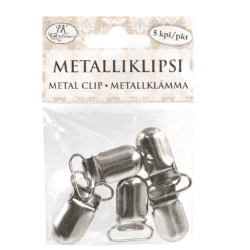 Metalliklipsi hopea 5kpl | säästötalo latvala