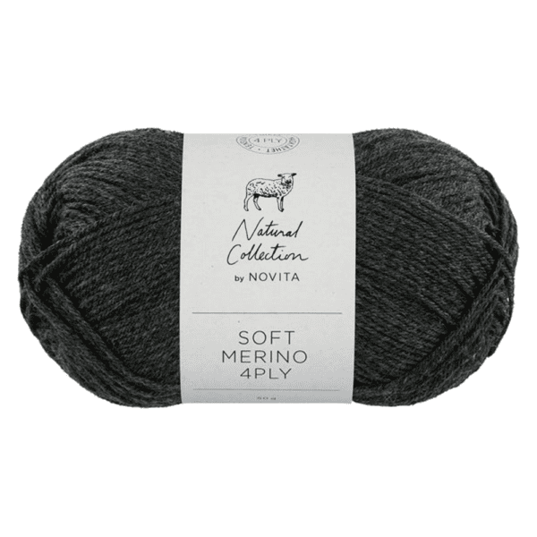 Novita soft merino 4ply villalanka grafiitti 50g (044) | säästötalo latvala