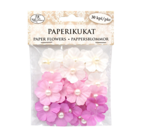 Paperikukat helmi pinkki 30kpl | säästötalo latvala