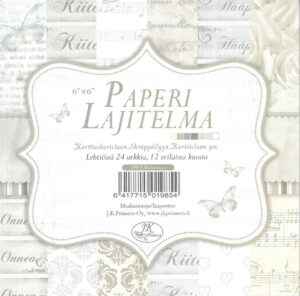 Paperilajitelma 6x6 romance glitter | säästötalo latvala