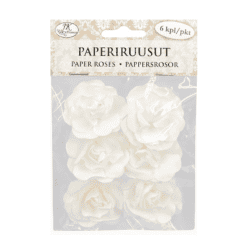 PAPERIRUUSU ISO VALKOINEN 6KPL