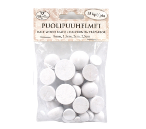 Puolipuuhelmet valkoinen lajitelma 35kpl | säästötalo latvala