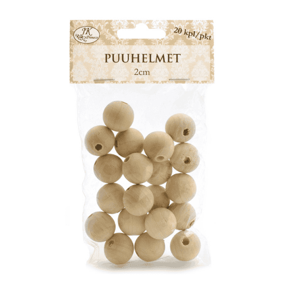 Puuhelmet 20mm 20kpl | säästötalo latvala