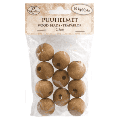 PUUHELMET 2,5CM RUSKEA 10KPL