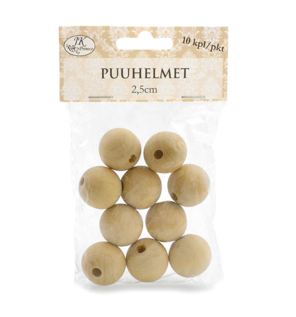 Puuhelmet 25mm 10kpl | säästötalo latvala