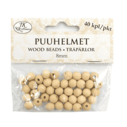 Puuhelmet 8mm 40kpl | säästötalo latvala