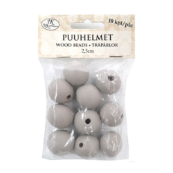 Puuhelmet harmaa 25mm 10kpl | säästötalo latvala