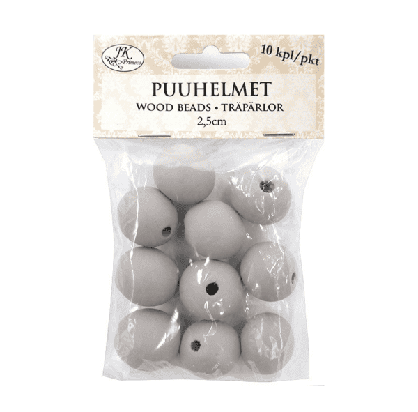 Puuhelmet harmaa 25mm 10kpl | säästötalo latvala