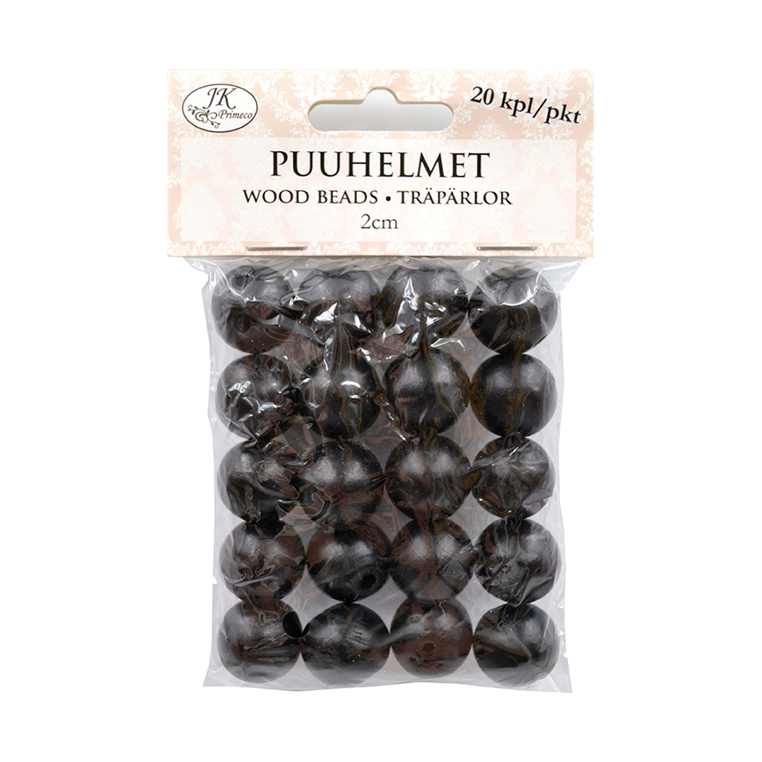 PUUHELMET MUSTA 20MM 20KPL