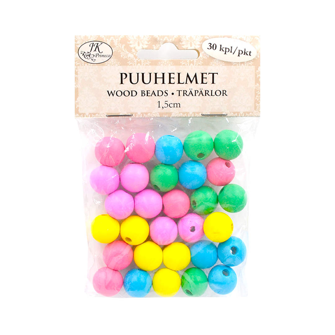 PUUHELMET VÄRILAJITELMA 15MM 30KPL