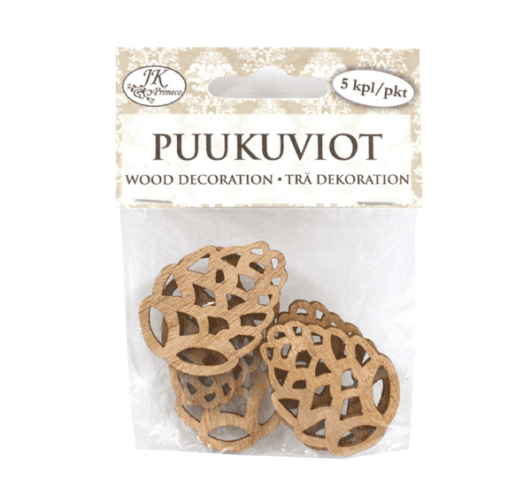 Puukuvio kÄpy 4x3cm 5kpl | säästötalo latvala