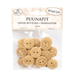 Puunapit handmade natur 2cm 20kpl | säästötalo latvala