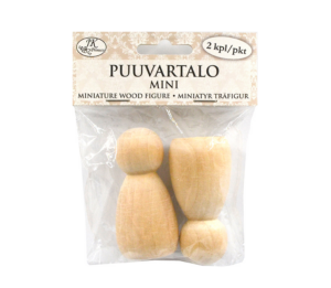 Puuvartalo natur 7cm 2kpl | säästötalo latvala