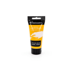Renaissance-akryylimaali-75ml-yellow-ochre-500_0 Png RENAISSANCE AKRYYLIMAALI YELLOW OCHRE (500) 75ML