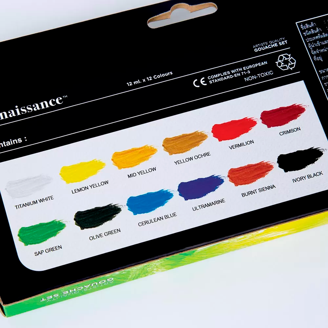 #renaissance guassivÄrit 12x12ml | säästötalo latvala Renaissance guassivÄrit 12x12ml | säästötalo latvala