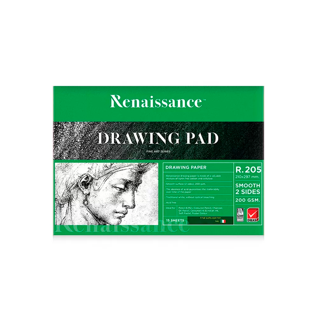 Renaissance piirrustuslehtiÖ a4 200g 15ark | säästötalo latvala
