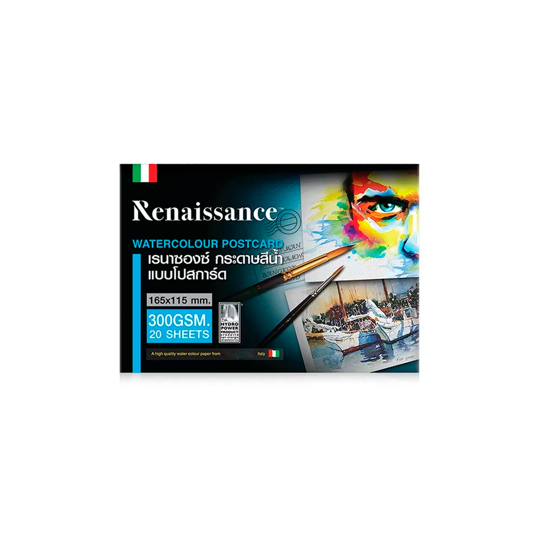 Renaissance vesivÄrilehtiÖ postikortti 300g 20ark | säästötalo latvala