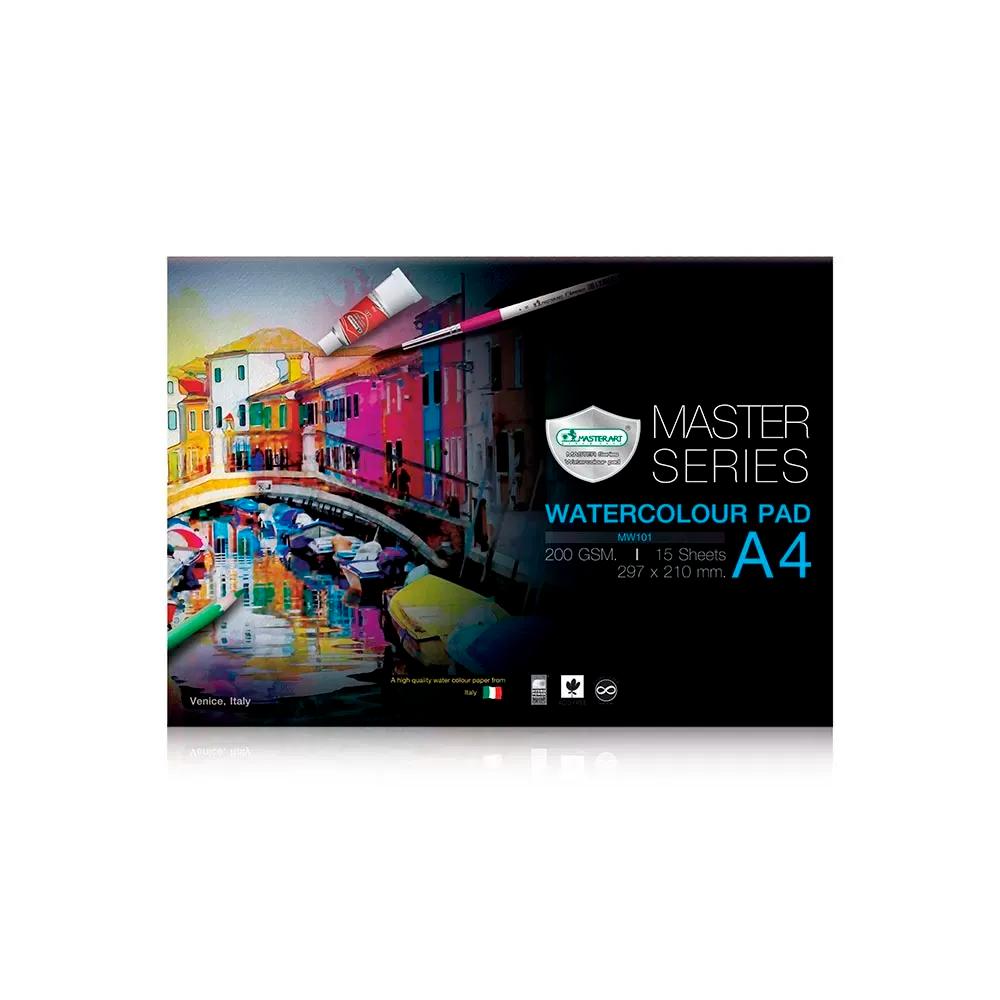 Renaissance-vesivarilehtio-silea-a4-200g-15ark_0 Png MASTERART VESIVÄRILEHTIÖ SILEÄ A4 200G 15ARK