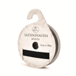 Satiininauha musta 1cmx10m