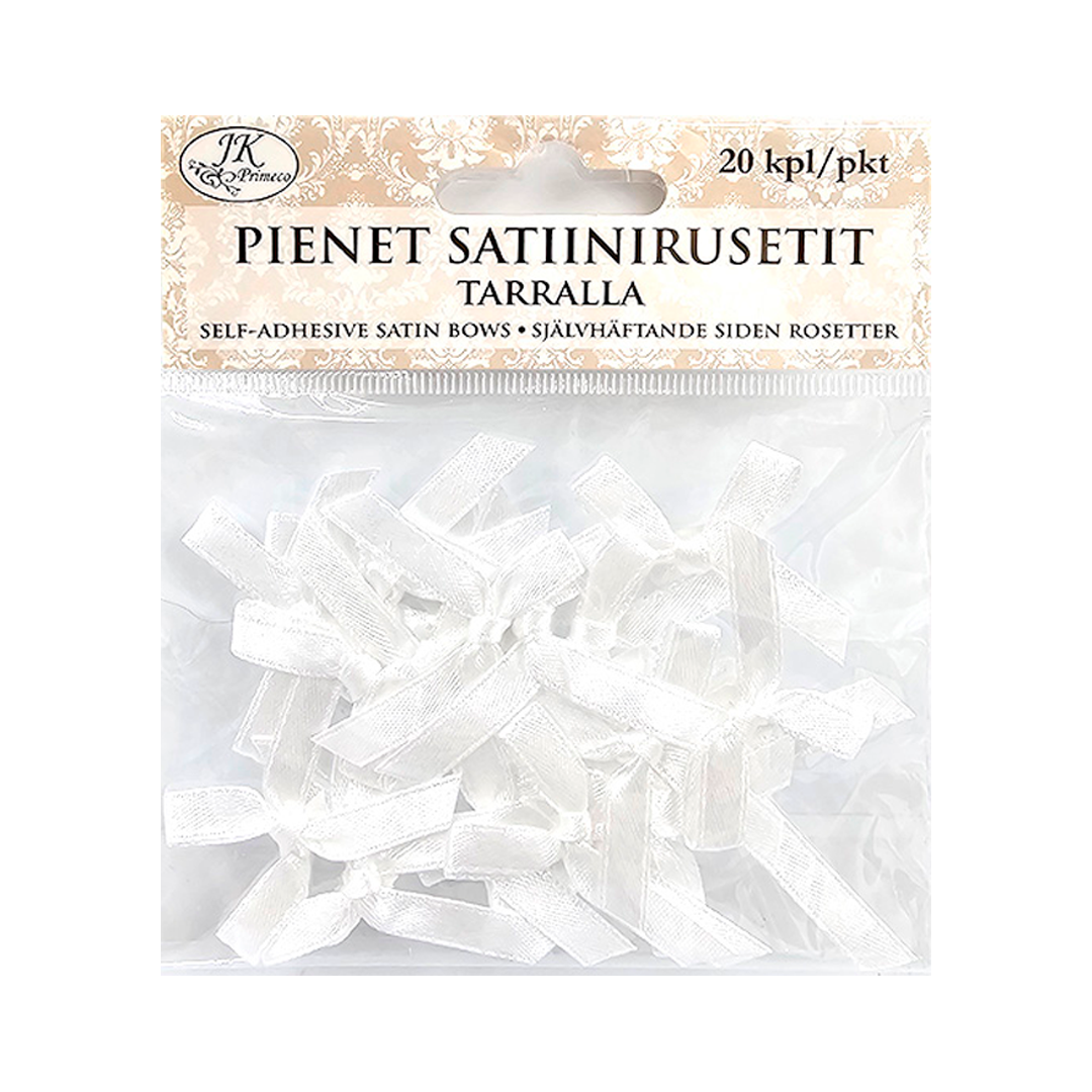 Satiinirusetti valkoinen 20kpl | säästötalo latvala