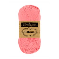 Scheepjes catona puuvillalanka rose 50g (409) | säästötalo latvala