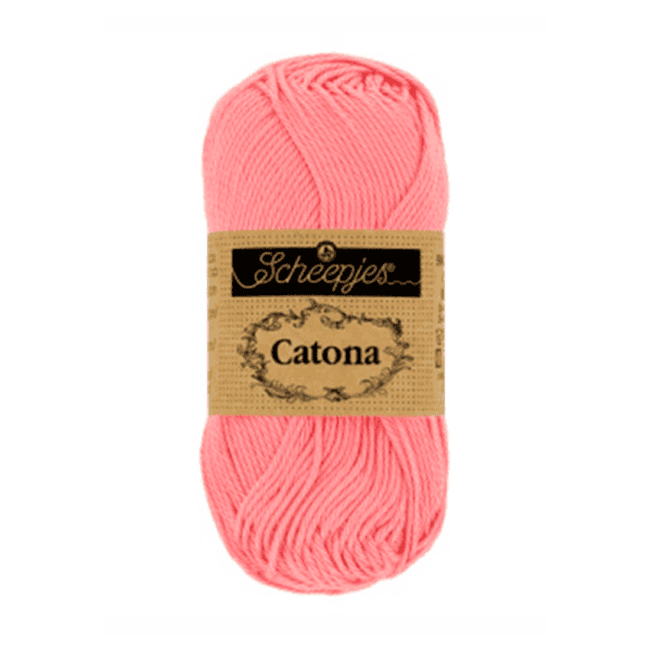 Scheepjes catona puuvillalanka rose 50g (409) | säästötalo latvala