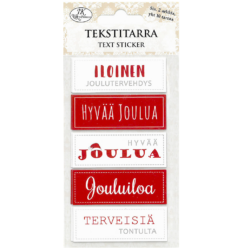 Tekstitarra jouluntoivotukset punainen | säästötalo latvala