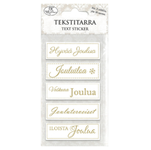 Tekstitarralajitelma joulu kulta 2ark | säästötalo latvala