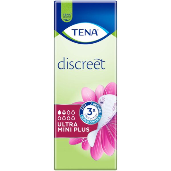 Tena discreet ultra mini plus pikkuhousunsuoja 24kpl | säästötalo latvala