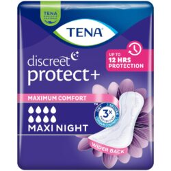 Tena discreet protect+ maxi night inkontinenssisuoja 6kpl | säästötalo latvala