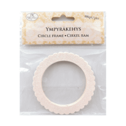 YmpyrÄkehys glitter valkoinen 10kpl