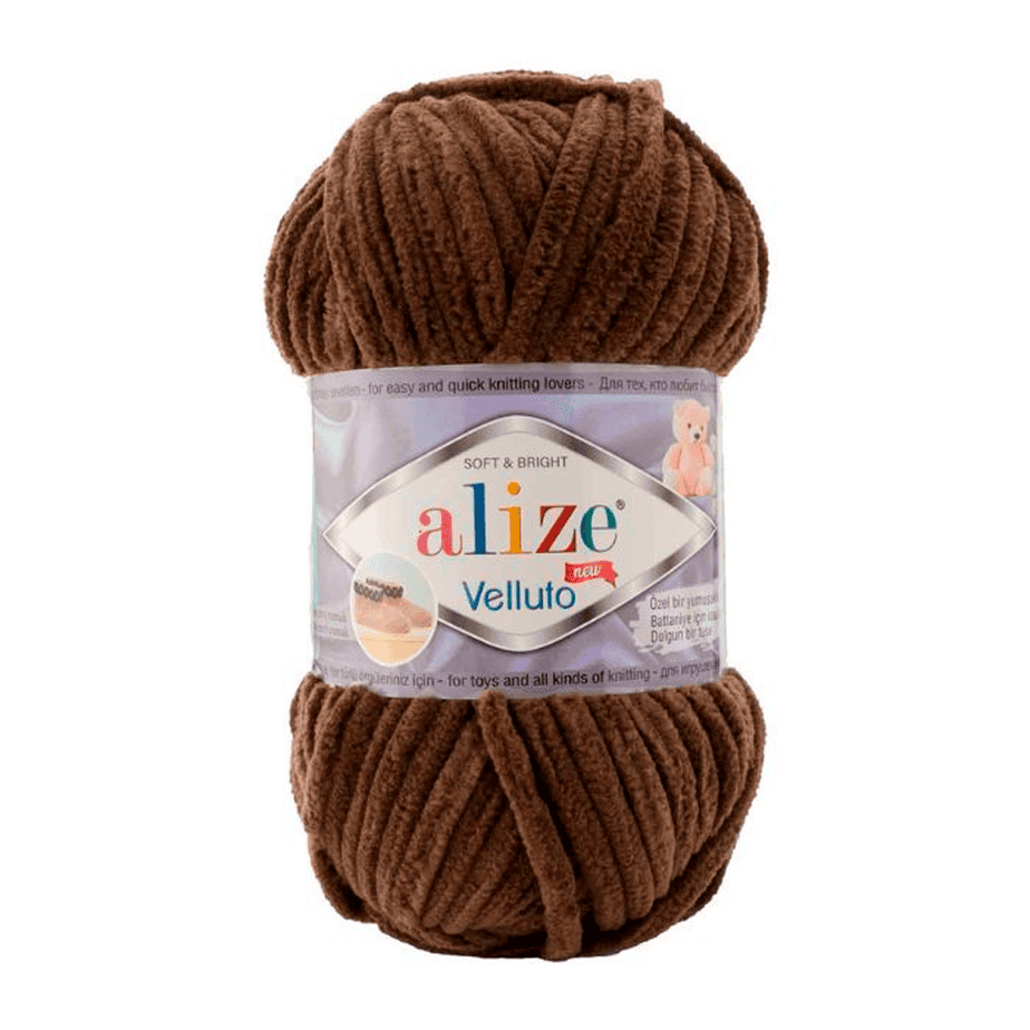 Alize velluto lanka suklaan ruskea 100g (493) Alize velluto lanka suklaan ruskea 100g (493)