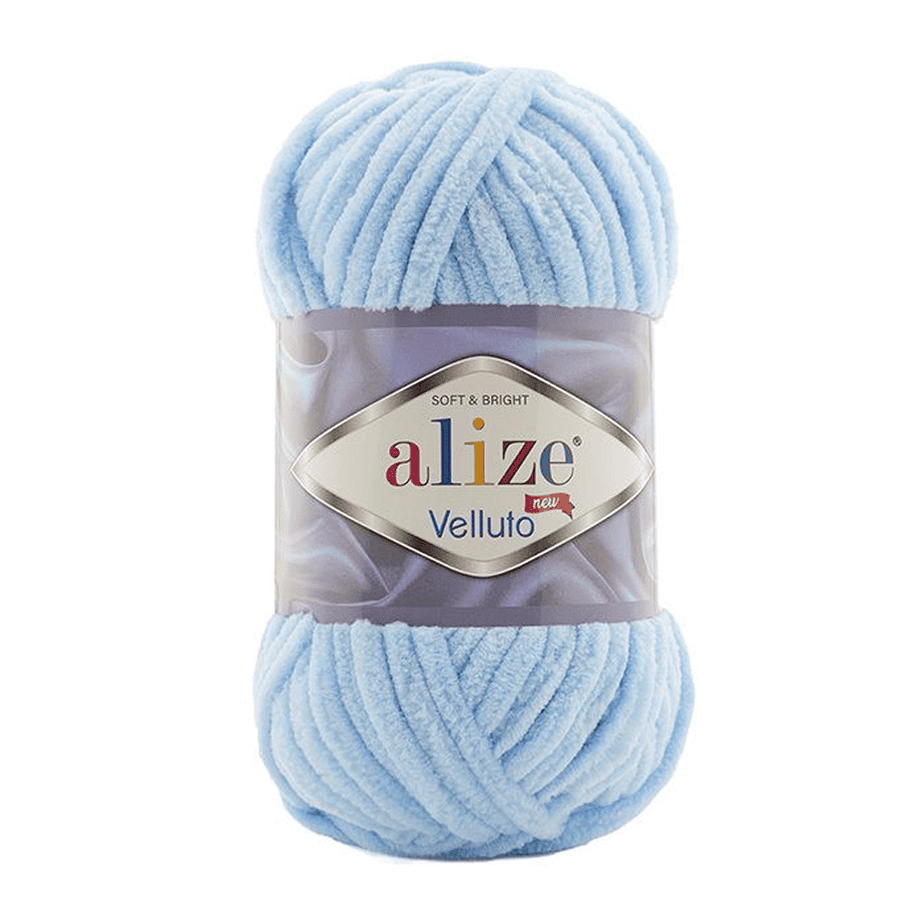 Alize velluto lanka vaaleansininen 100g (218) Alize velluto lanka vaaleansininen 100g (218)