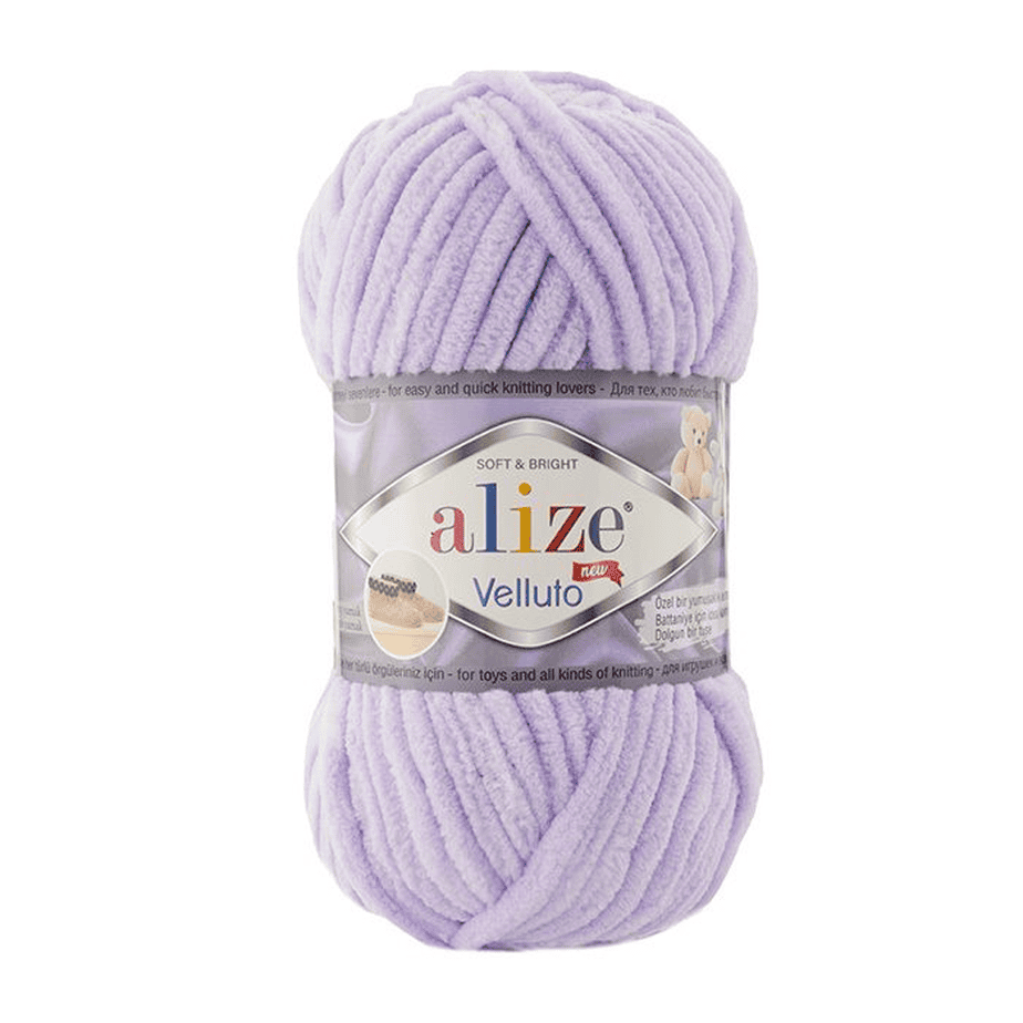 Alize velluto lanka vaalea lila 100g (146) Alize velluto lanka vaalea lila 100g (146)