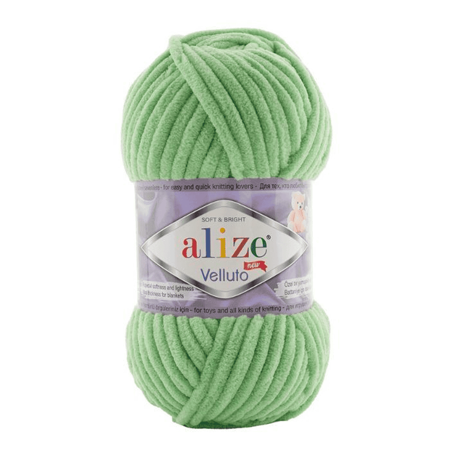 Alize velluto lanka vaalean vihreÄ 100g (103) Alize velluto lanka vaalean vihreÄ 100g (103)