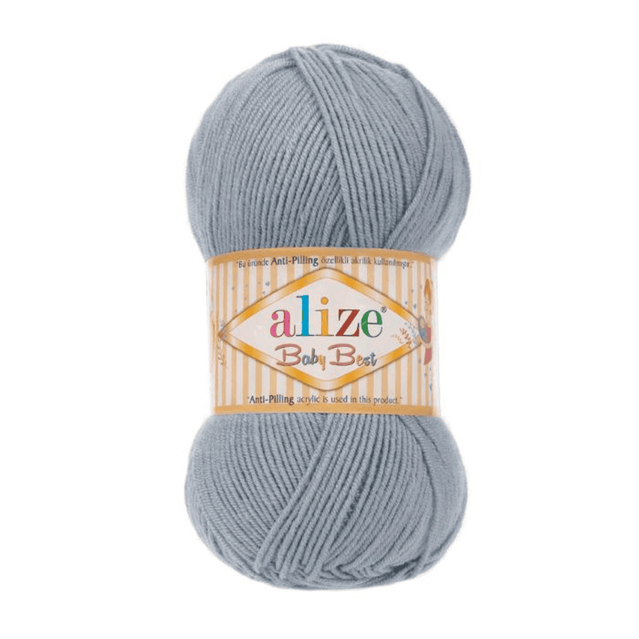 Alize baby best akryylilanka harmaa 100g (119) Alize baby best akryylilanka harmaa 100g (119)
