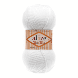 baby-best-vauvalanka-55-valkoinen_0png ALIZE BABY BEST AKRYYLILANKA VALKOINEN 100G (55)