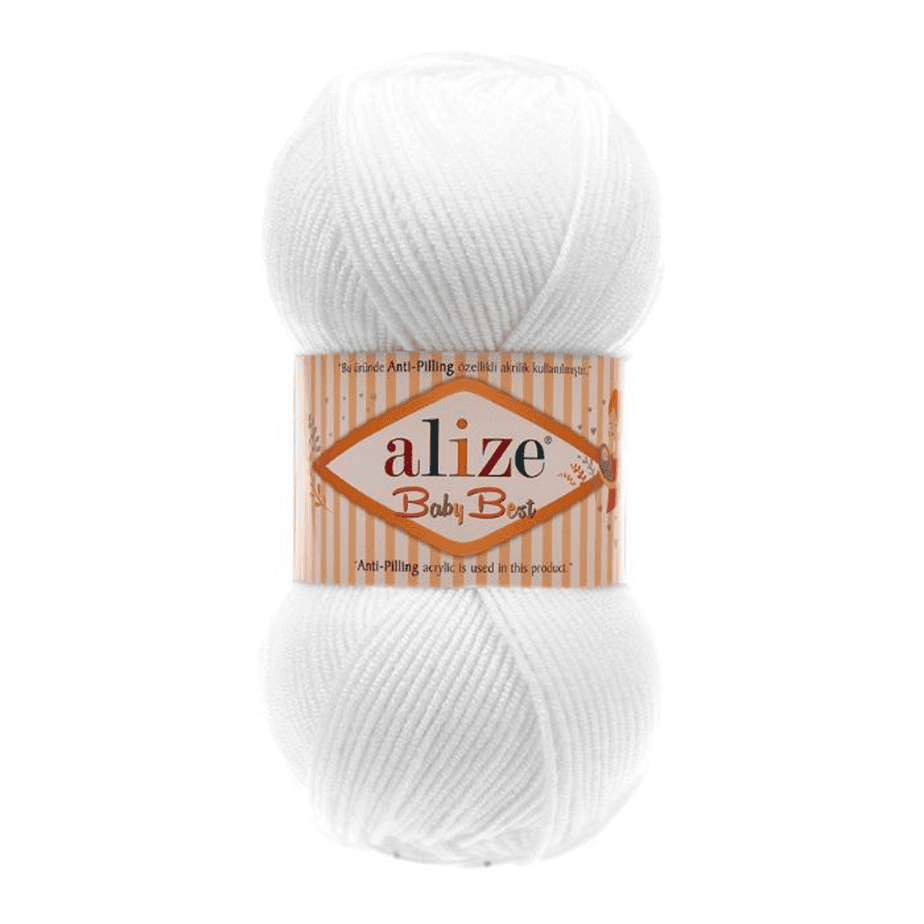 Alize baby best akryylilanka valkoinen 100g (55) Alize baby best akryylilanka valkoinen 100g (55)