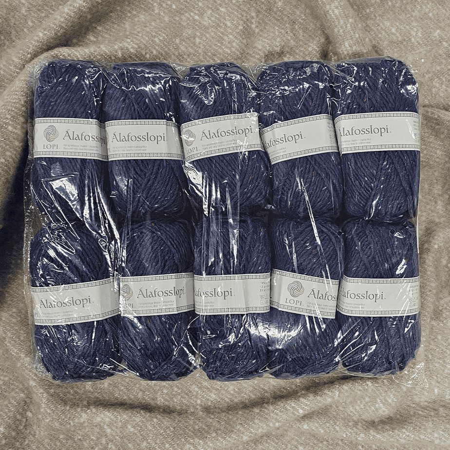 Istex alafosslopi villalanka 10-pak tummansininen tweed 100g [2620]