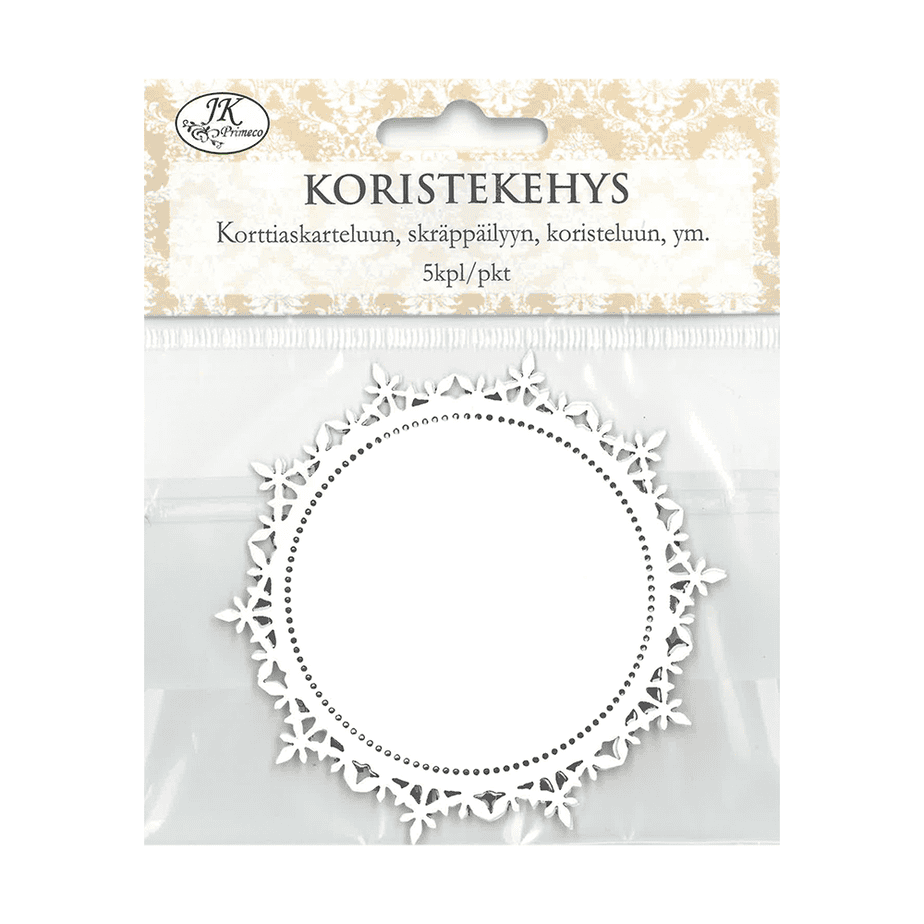 Koristekehys lumihiutale pyÖreÄ 5kpl Koristekehys lumihiutale pyÖreÄ 5kpl