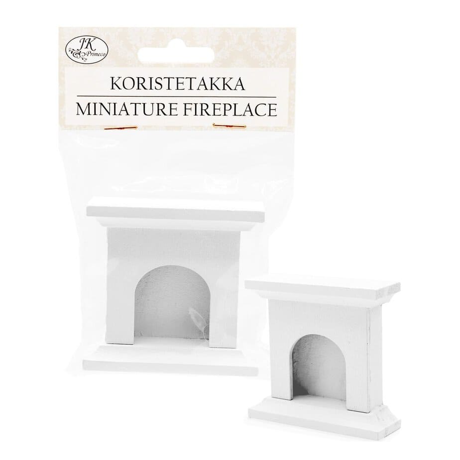 Koristetakka mini valkoinen Koristetakka mini valkoinen