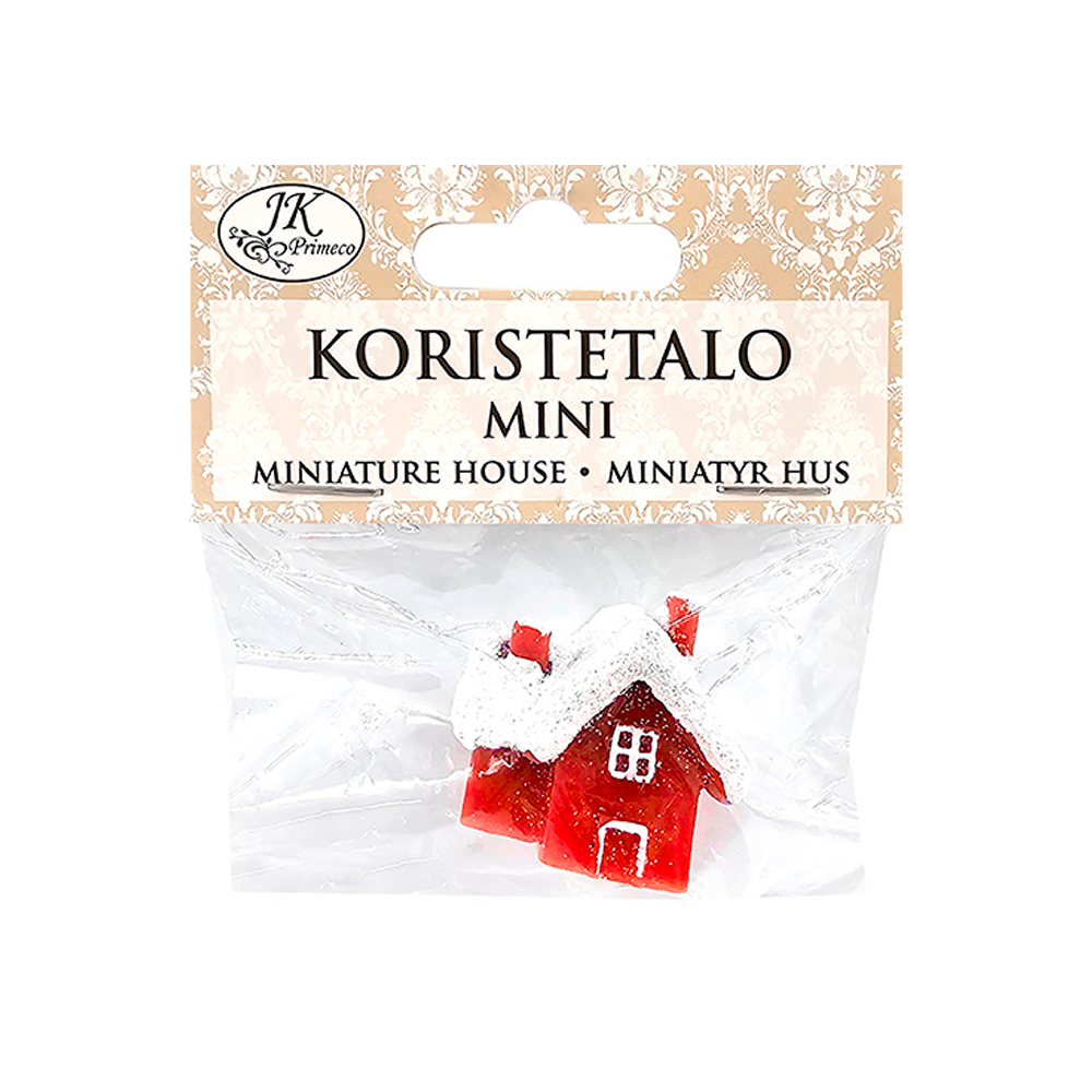 Koristetalo mini punainen Koristetalo mini punainen