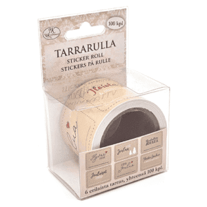primeco-tarrarulla-100kpl-ruskea_0png JK PRIMECO TARRARULLA JOULUTEKSTI RUSKEA 100KPL