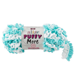 puffy-more-6269-vaalea-turkoosi-valkoinen_0png PUFFY MORE-6269 VAALEA TURKOOSI / VALKOINEN