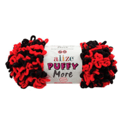 Puffy more-6569 musta / punainen Puffy more-6569 musta / punainen