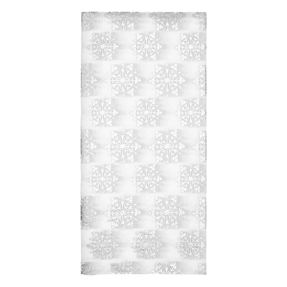 Silkkipaperi lumihiutale hopea 5ark Silkkipaperi lumihiutale hopea 5ark